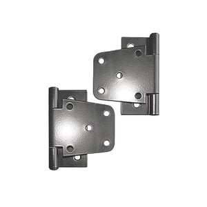 4" Galvanized Steel Tee Hinges, Black (2 Pack)