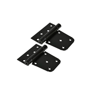 Self Closing Tee Hinges, Black (2 Pack)