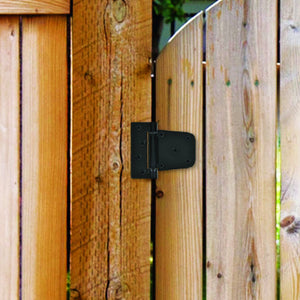 Self Closing Tee Hinges, Black (2 Pack)