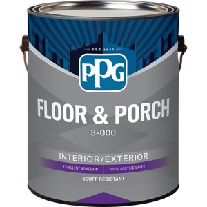 PPG FLOOR & PORCH ENAMEL INT/EXT SATIN-WHITE/PASTEL BASE 3.78 L