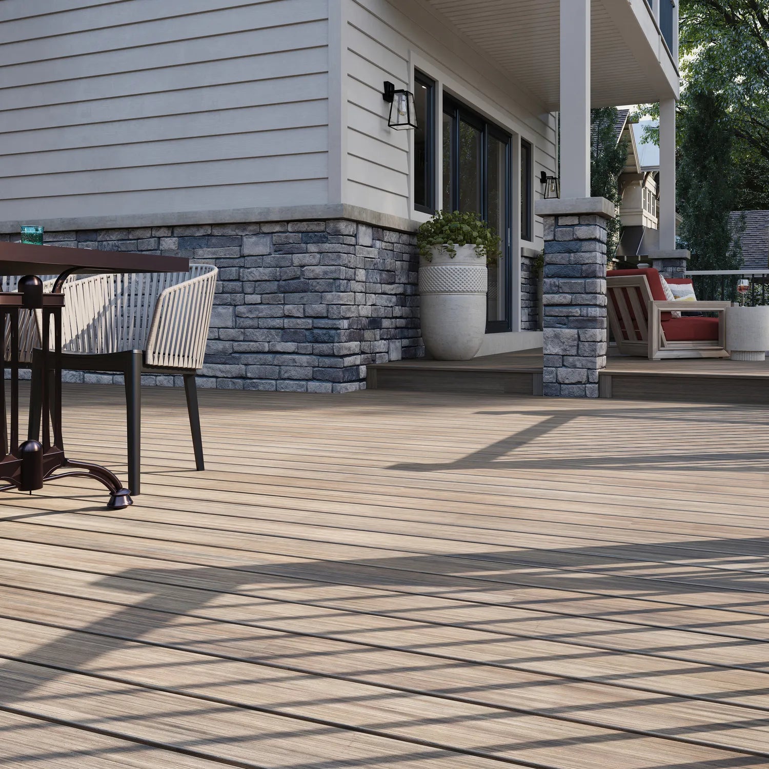 1"x6"x16' Trex Enhance Naturals Grooved, Honey Grove