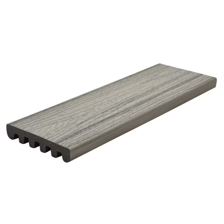 1" x 6" x 20' Trex Enhance Naturals Square Edge Decking, Foggy Wharf