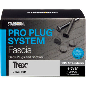 TREX PRO-PLUG FASCIA SYSTEM GRAVEL PATH 100PC
