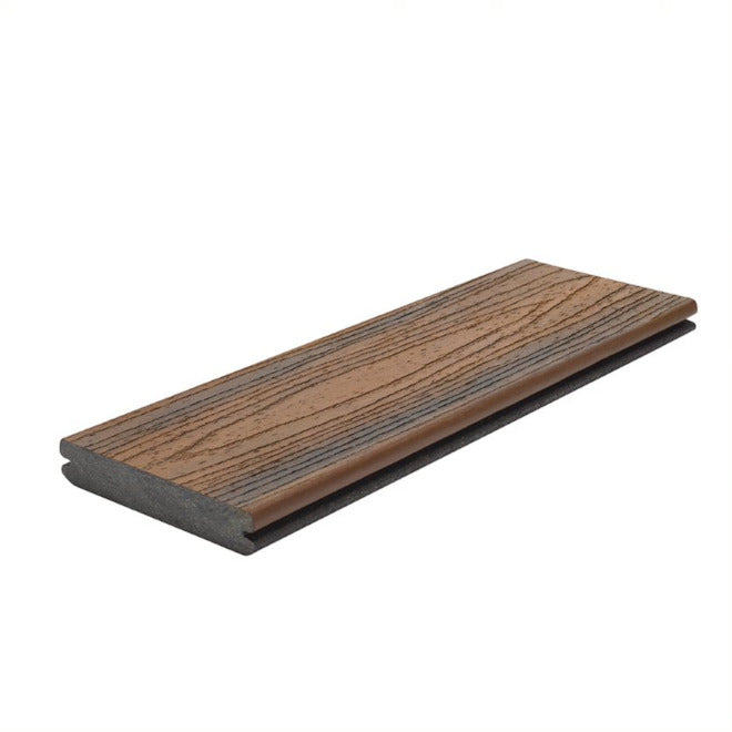 1" x 6" x 12' Trex Transcend Grooved Decking, Spiced Rum