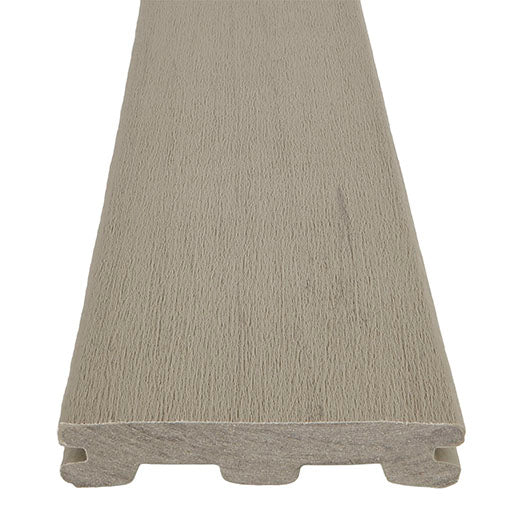 TIMBERTECH TERRAIN PLUS GROOVED DECKING WEATHERED OAK  1 in x 6 in x 12 ft