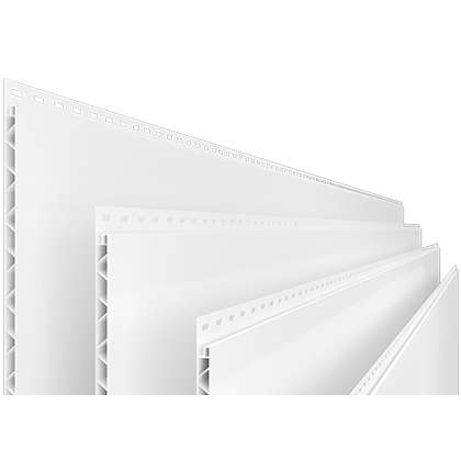 1/2"x16"x10' Trusscore Wall&Ceiling Board PVC Panels, White