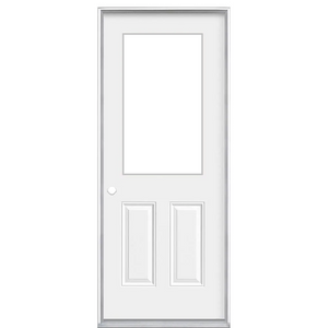 34" Steel Utility Door, 1 Lite Right Hand