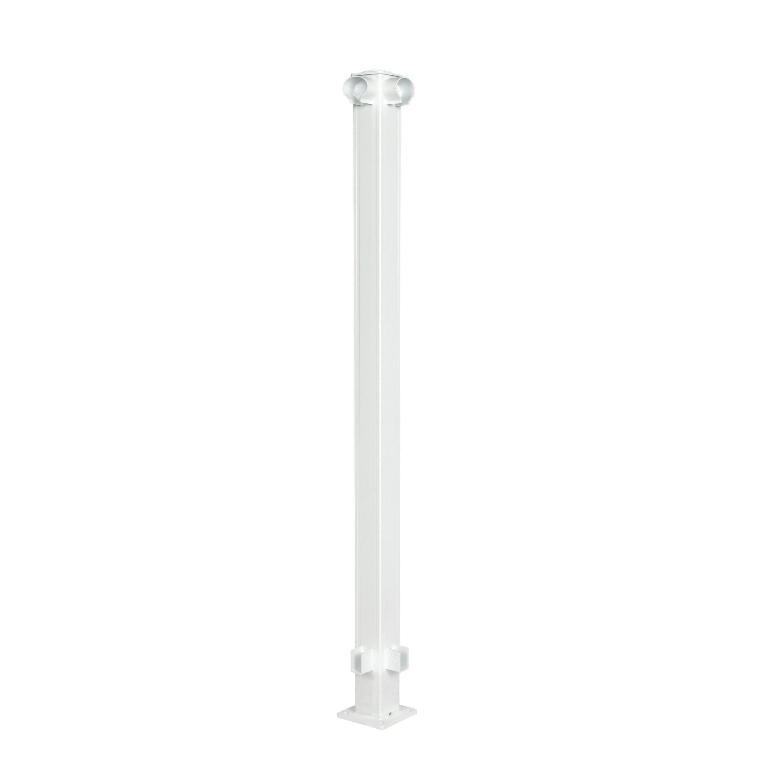 Urban Rail Corner Post, Textured White (42")