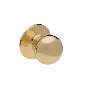 Villa Ball Passage Knob, Polished Brass