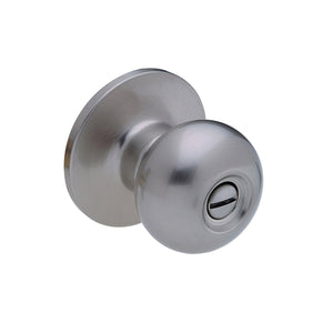 Villa Ball Privacy Knob, Satin Nickel