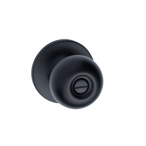 Villa Ball Privacy Knob, Matte Black