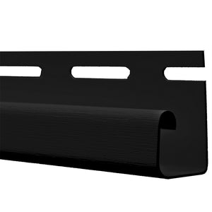1/2" x 12' Vinyl J Channel, Black