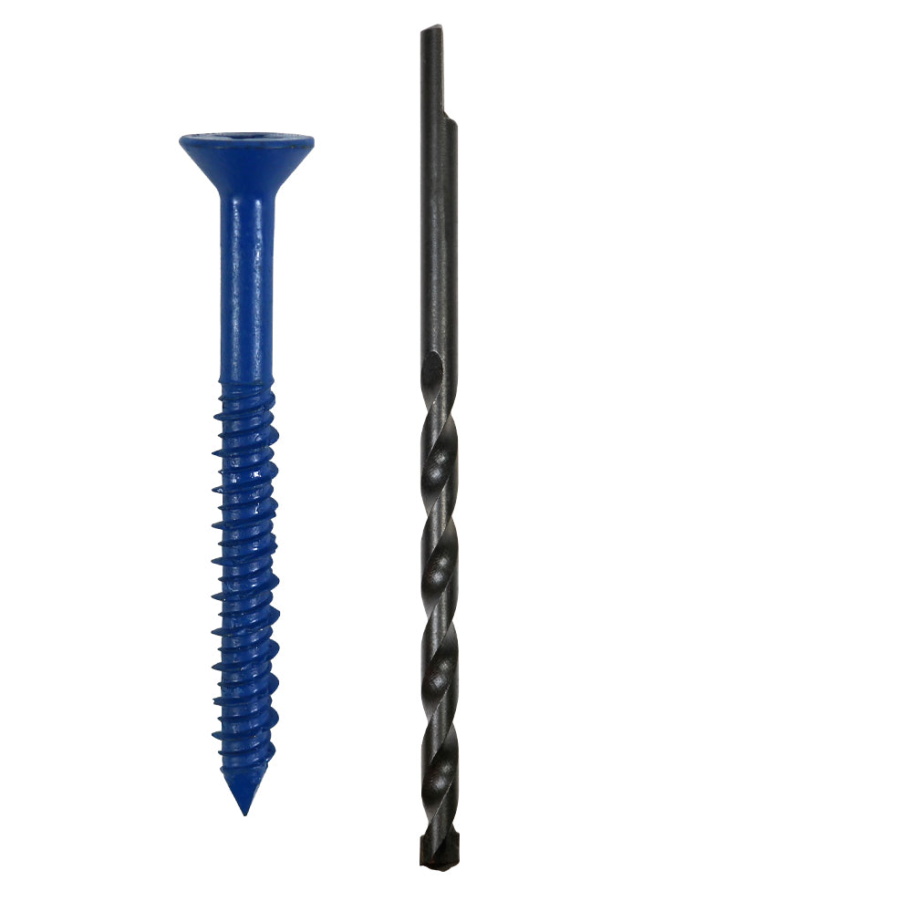 3/16"x1-3/4" Flat Head CobraTap Concrete Screw (25 Pack)