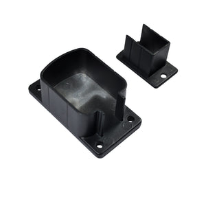 Top & Bottom Wall Bracket, Textured Black