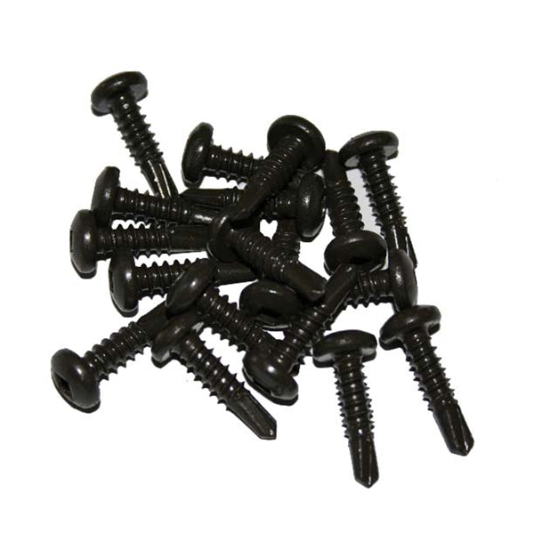 Self Tapping Screws, Black (50/Pack)