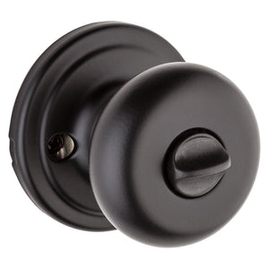 Troy Knob - Keyed, Matte Black