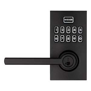 SmartCode 10 Electronic Entry Lever, Matte Black