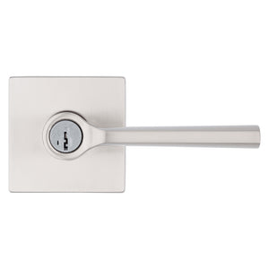 Lisbon Lever Entry, Satin Nickel