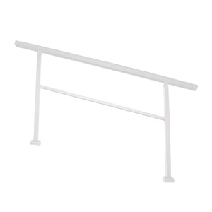 White Stoop Railing Kit for 2-Steps Nuvo Iron