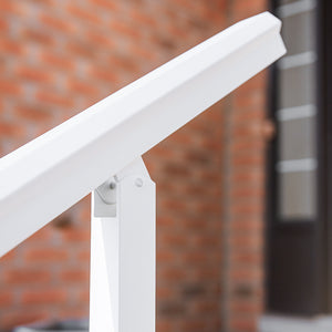 White Stoop Railing Kit for 2-Steps Nuvo Iron