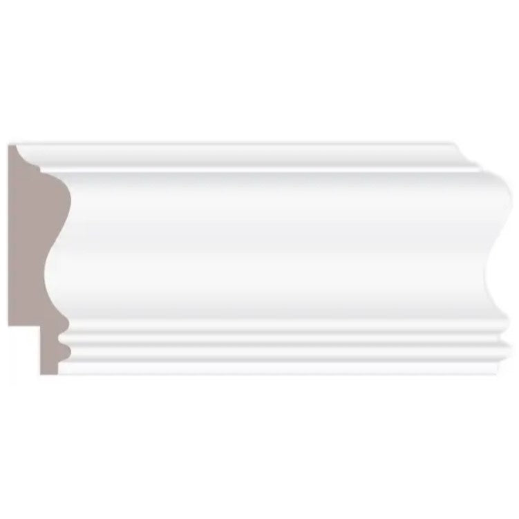 3/4"x2-5/8"x8' MDF Primed Wainscot Cap