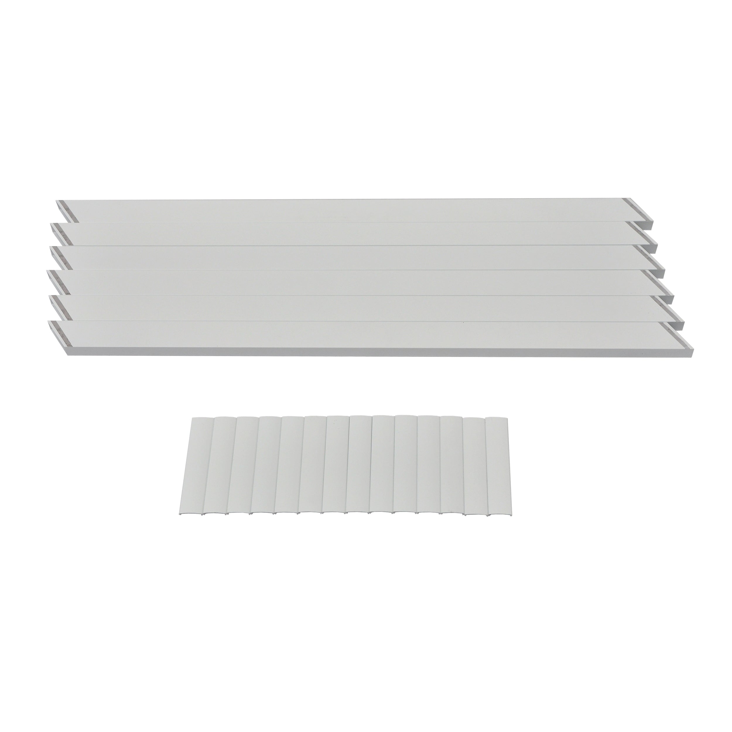 Wide Stair Pickets for 3' Sections, White (6/Pack)
