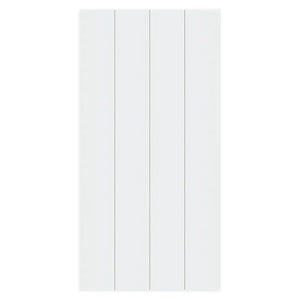 1/4 in X4 ft X8 ft WHITE NICKEL GAP HARDBOARD PANEL (4-3/8" OC)