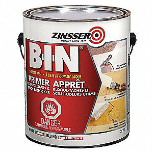 Zinsser BIN Shellac-BasedUltimate Performance Primer Sealer & Stain Killer, 3.78L