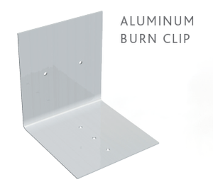 Aluminum Burn Break Away Clip 500/Box