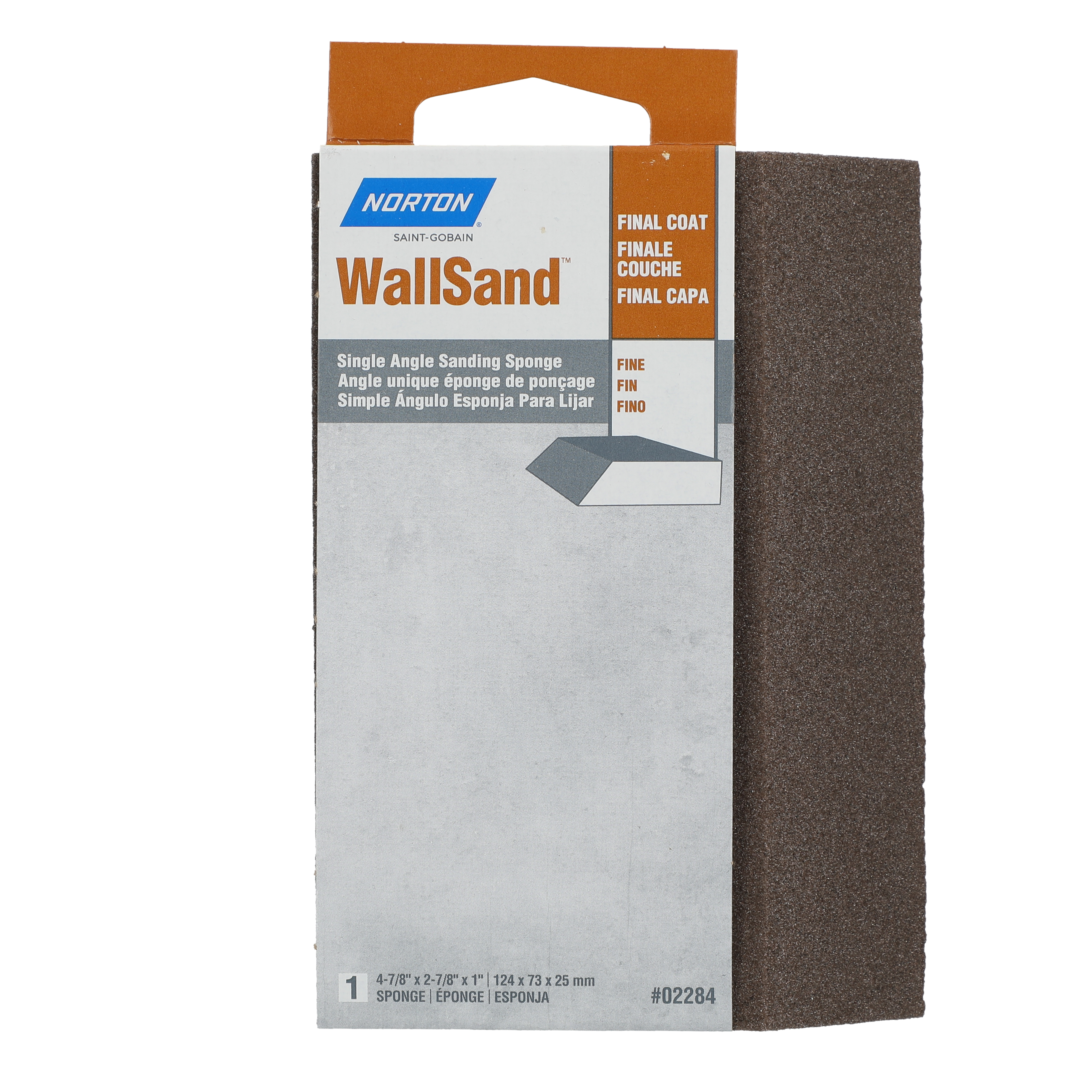 WallSand Fine 150 Grit Single Angle Sanding Sponge