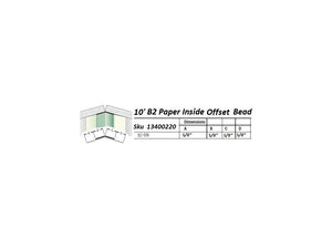 8" Offset Square Paper-Faced Metal Inside Corner