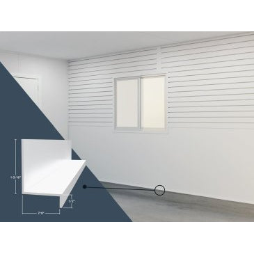 7/8"x1-11/16"x10’ Trusscore PVC Base Trim, White