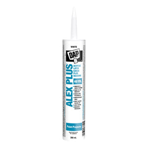 All Purpose Acrylic Latex Caulk Plus Silicone, White 300ML