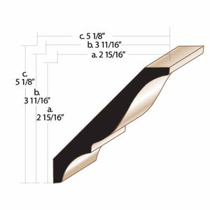 3/4” X 7 1/4” Poplar Crown Moulding