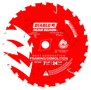 Diablo 7-1/4 in. 24-Teeth Demo Demon™ Circular Saw Blade