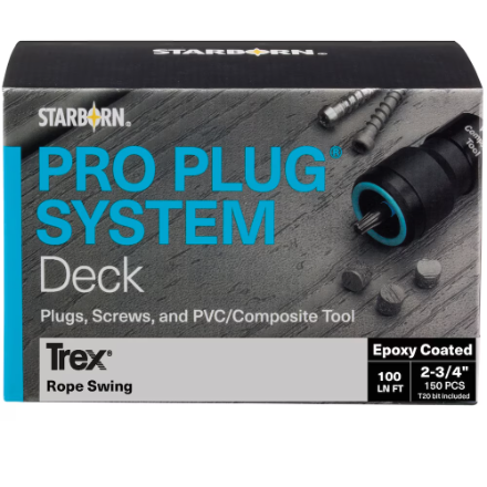 Trex Pro-Plug System, Rope Swing (100 LF)