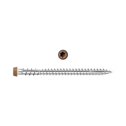 2-3/4" Starborn CAP-TOR #10 Stainless Steel Screws, Sand #64 (100 Pieces)