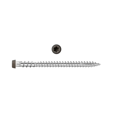2-3/4" Starborn CAP-TOR #10 Stainless Steel Screws, Grey #37 (100 Pieces)