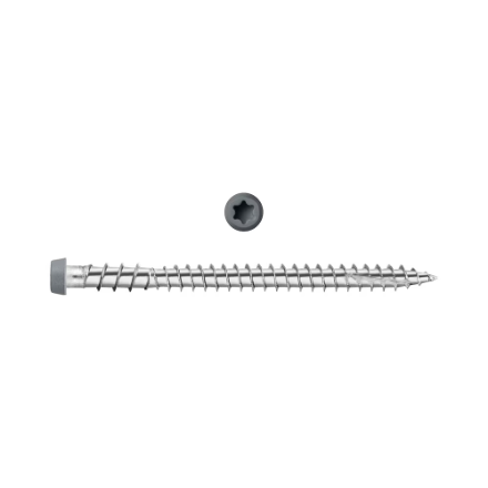 2-3/4" Starborn CAP-TOR #10 Stainless Steel Screws, Cool Grey #56 (100 Pieces)