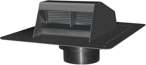 Bathroom Exhaust Vent, Black