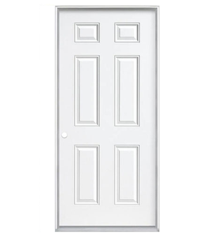 30" STEEL UTILITY DOOR 6 PANEL RIGHT HAND