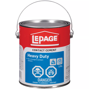 LePage Contact Cement Heavy Duty 3.8L, Clear