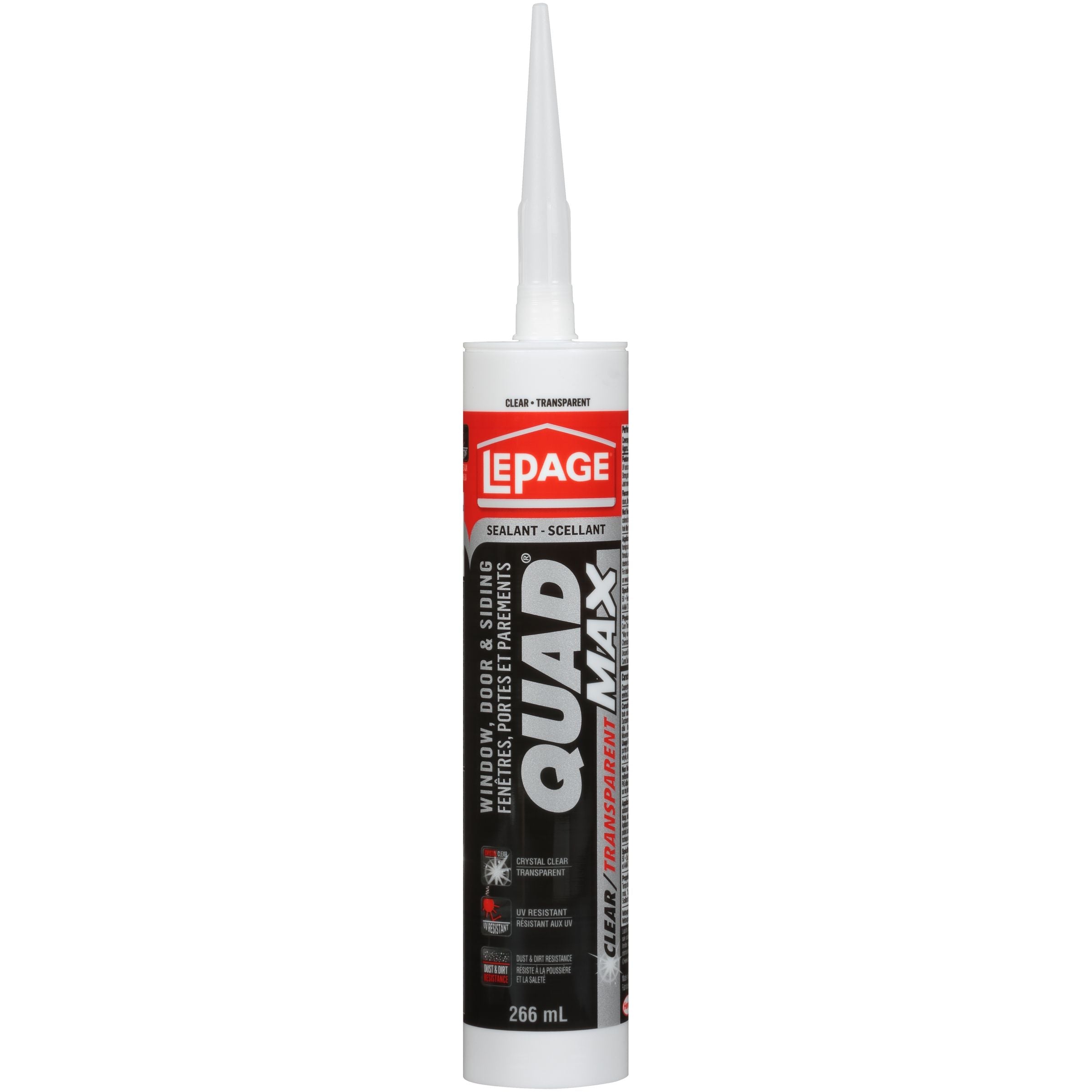 LePage Quad Max Window, Door & Siding Sealant 266ml, Clear