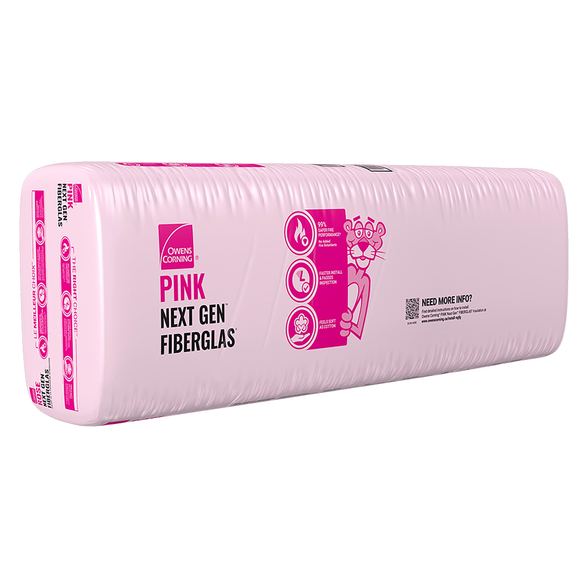 QuietZone PINK NEXT GEN FIBERGLAS Acoustic Insulation 15-inch x 48-inch x 3.5-inch (110.0 sq.ft.)