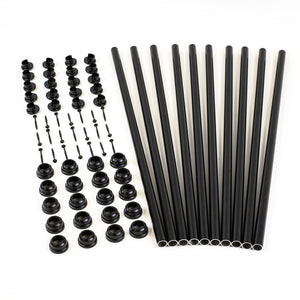 SNAP'N LOCK™ 25" Round baluster Kit, Black (10/Pack)