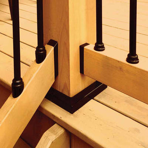 SNAP'N LOCK™ 25" Round baluster Kit, Black (10/Pack)