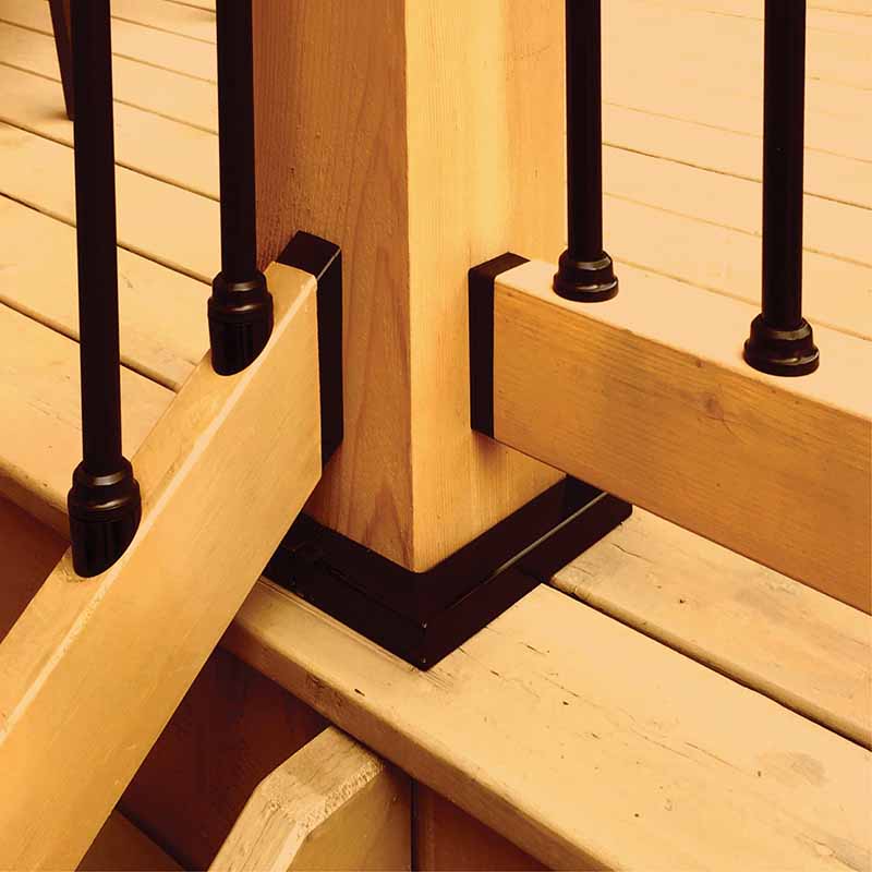 SNAP'N LOCK™ BALUSTER KIT ROUND 31" PK10 BLACK ALUM