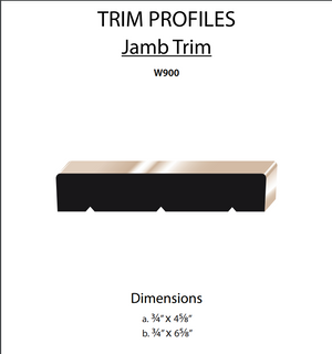 3/4”x6” Poplar Door Jamb Set For 36”x84” Openings