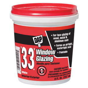 DAP 33'  Window Glazing WHITE 237 ML
